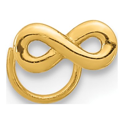 14K Yellow Gold Infinity Nose Ring – view 4