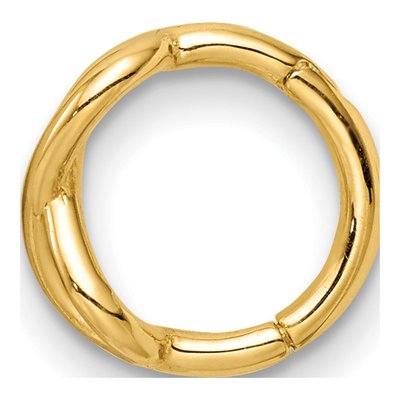 14K Yellow Gold Infinity Cartilage Ring – view 3