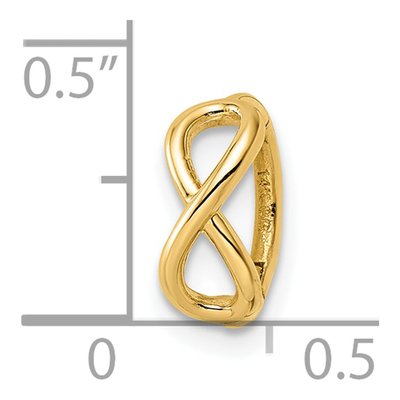 14K Yellow Gold Infinity Cartilage Ring – view 4