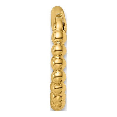 14K Yellow Gold Beaded Cartilage Ring, 14 Gauge – view 5