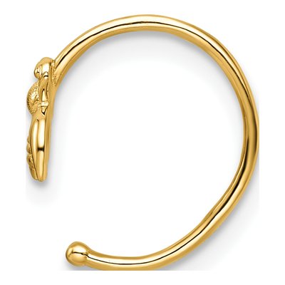 14K Yellow Gold Bumble Bee Nose Ring / Ear Cuff – view 3