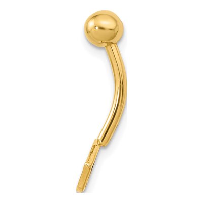 14K Yellow Gold Multi-Color CZ Belly Ring – view 2