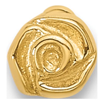 14K Yellow Gold 20 Gauge Nose Stud, Polished – view 3