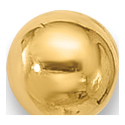 14K Yellow Gold Ball Labret Stud, 16 Gauge – view 3