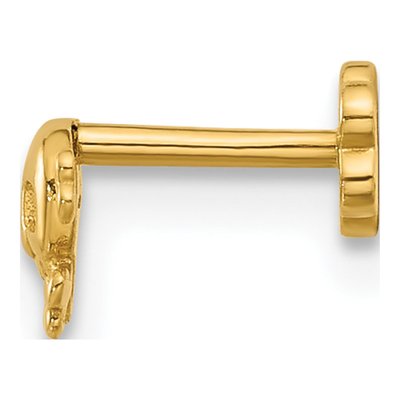 14K Yellow Gold Skull Cartilage Earring – view 2