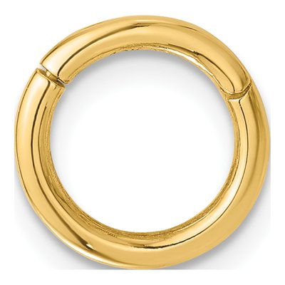 14K Yellow Gold Hinged Hoop Cartilage Earring