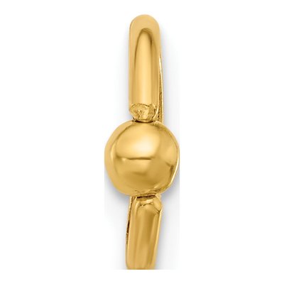14K Yellow Gold Polished Septum Cartilage Ring – view 2