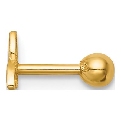 14K Yellow Gold Celtic Knot Labret Stud – view 3