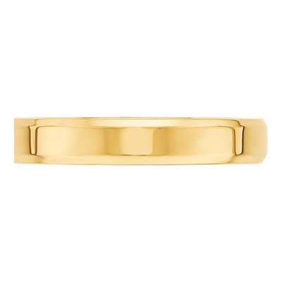 14K Yellow Gold 4mm Domed Comfort-Fit Wedding Band – view 4