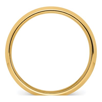 14K Yellow Gold 7mm Domed Comfort-Fit Wedding Band – view 3