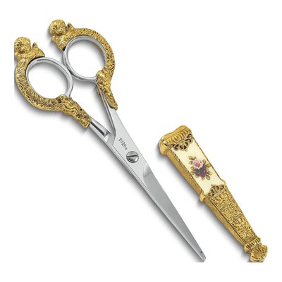 1928 Gold-tone Floral Scissors – view 2