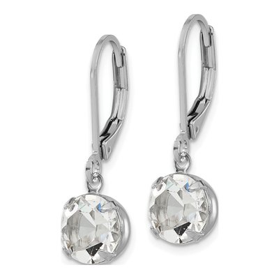 1928 Jewelry Silver-tone Crystal Dangle Earrings – view 2