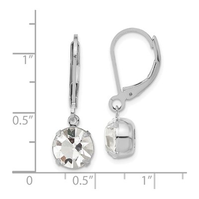 1928 Jewelry Silver-tone Crystal Dangle Earrings – view 3
