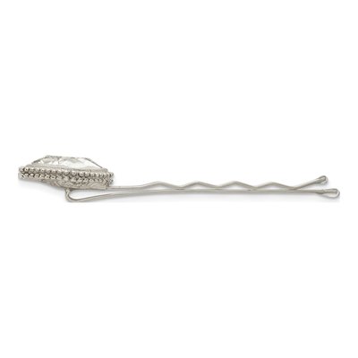 1928 Jewelry Silver-Tone Crystal Hairpins, Set of 2 – view 2