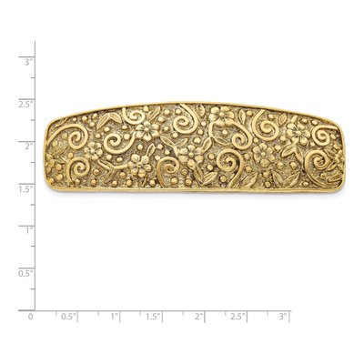 1928 Jewelry Gold-Tone Swirl Hair Barrette – view 3