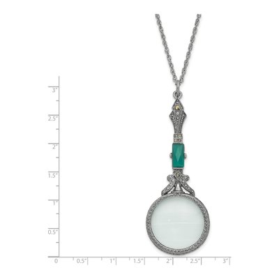 1928 Jewelry Magnifying Glass Pendant Necklace, 28" – view 2