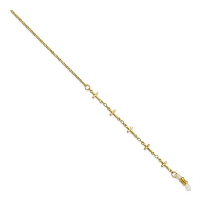 1928 Gold-Tone Cross Eyeglass Holder Chain, 32" – view 2