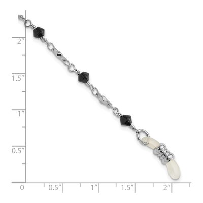 1928 Silver-Tone Eyewear Holder Chain, 32 in – view 3