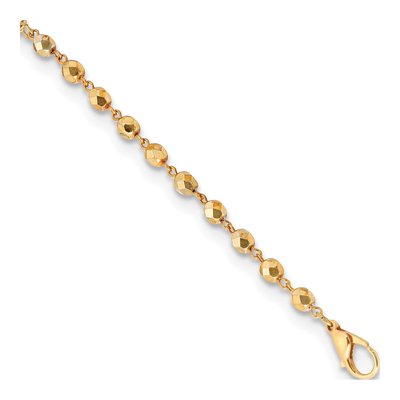 1928 Gold-Tone 22" Beaded Face Mask Holder Chain