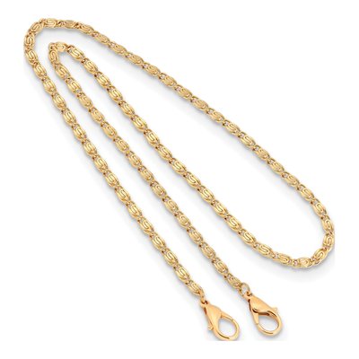 1928 Gold-Tone 22in Fancy Link Face Mask Chain – view 2