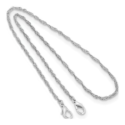 1928 Silver-Tone 22in Singapore Chain Mask Holder – view 2