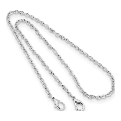 1928 Silver-Tone 22in Cable Chain Mask Holder – view 2
