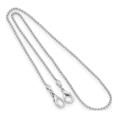 1928 Stainless Steel 22" Beaded Face Mask Holder – view 2