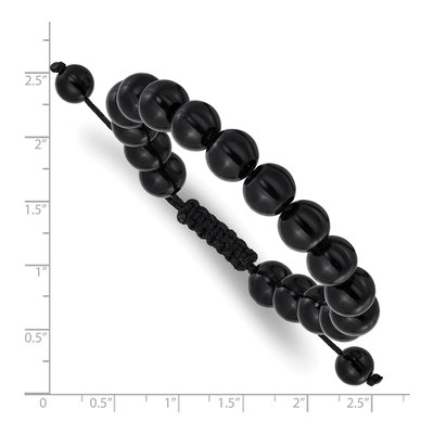 Onyx Bead Bolo Bracelet – view 3