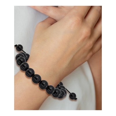 Onyx Bead Bolo Bracelet – view 4