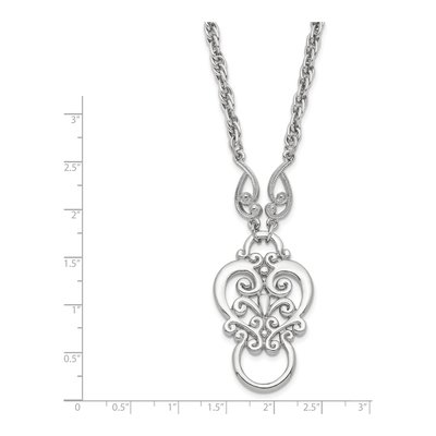 1928 Jewelry Silver-Tone 28in Eyeglass Holder Necklace – view 2