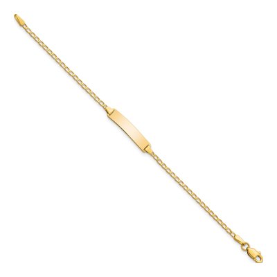14K Yellow Gold Baby ID Bracelet – view 2