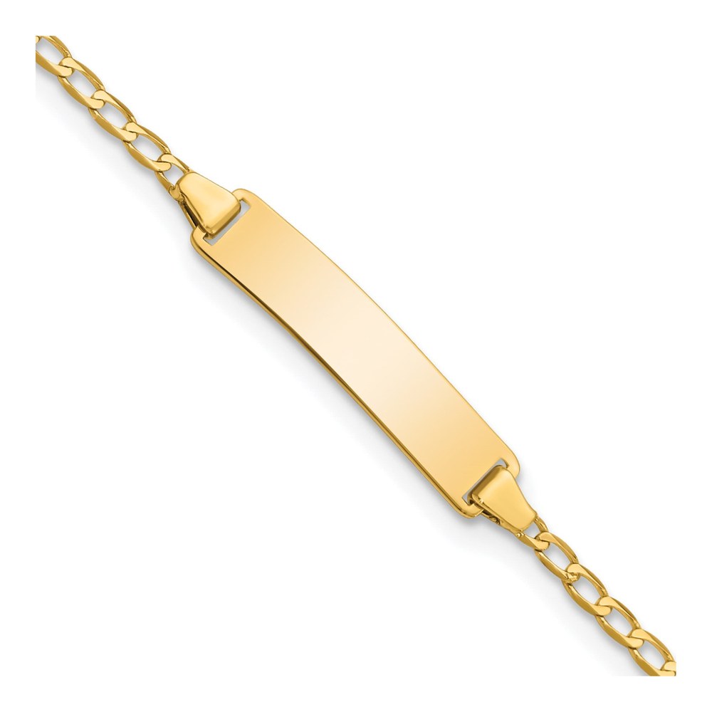 14K Yellow Gold Baby ID Bracelet