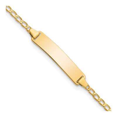 14K Yellow Gold Baby ID Bracelet