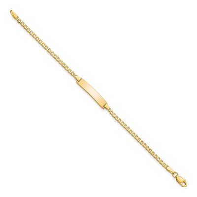 14K Yellow Gold Baby ID Bracelet – view 3