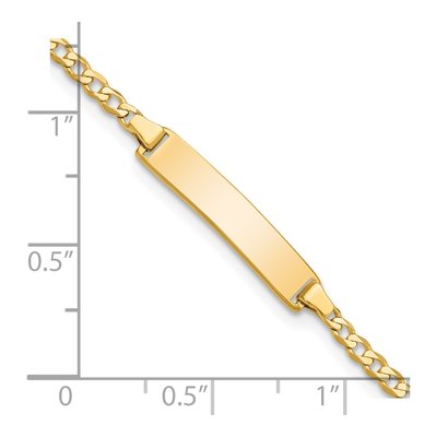 14K Yellow Gold Baby ID Bracelet – view 4