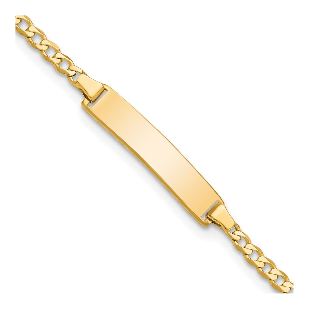 14K Yellow Gold Baby ID Bracelet