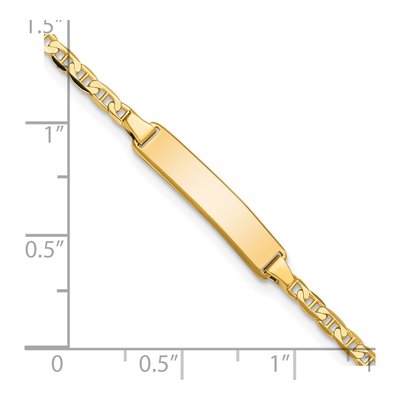 14K Yellow Gold Baby ID Bracelet – view 3