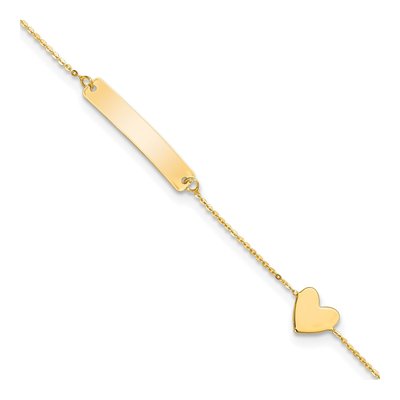 14K Yellow Gold Baby ID Bracelet