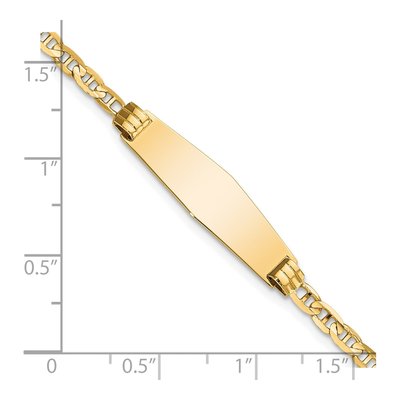 14K Yellow Gold Baby ID Bracelet – view 4