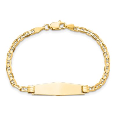 14K Yellow Gold Baby ID Bracelet – view 5