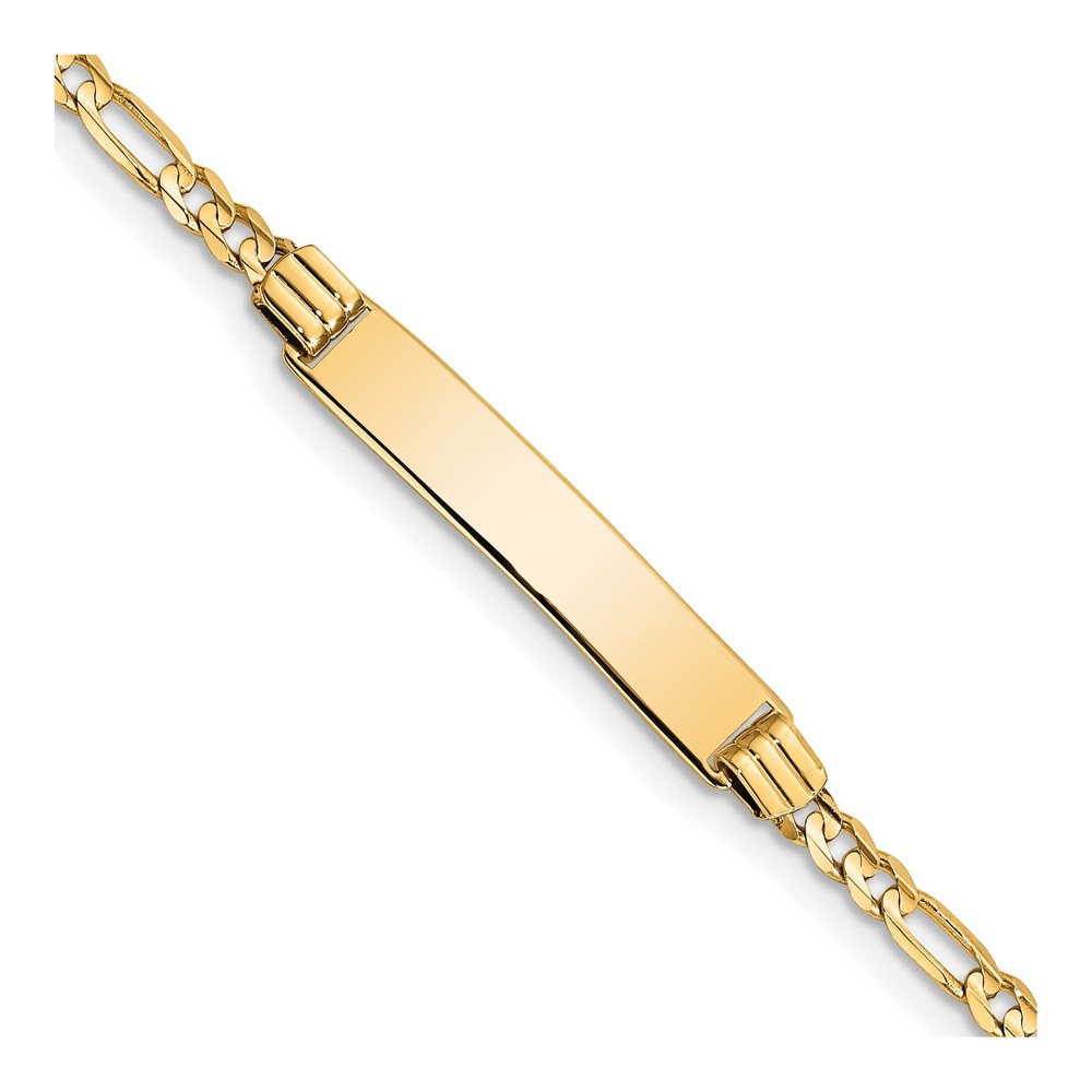 14K Yellow Gold Figaro ID Bracelet for Baby/Child