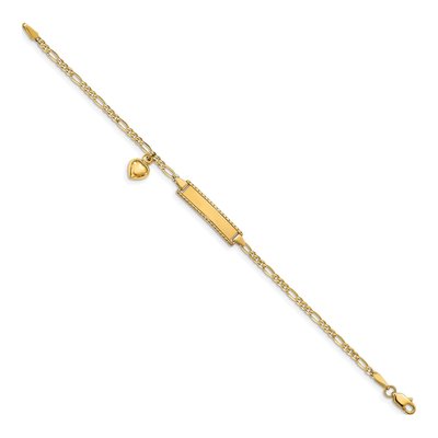 14K Yellow Gold Baby ID Bracelet – view 3