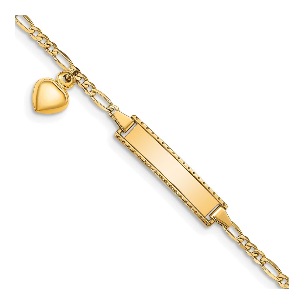 14K Yellow Gold Baby ID Bracelet
