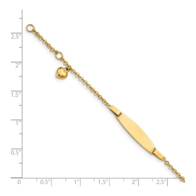 14K Yellow Gold Baby ID Bracelet – view 4