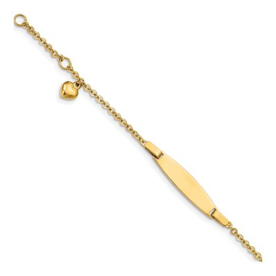 14K Yellow Gold Baby ID Bracelet