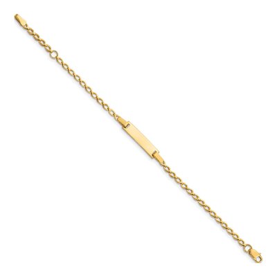 14K Yellow Gold Baby ID Bracelet – view 3