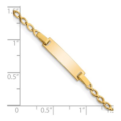 14K Yellow Gold Baby ID Bracelet – view 4