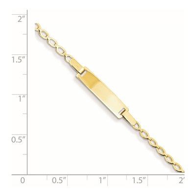 14K Yellow Gold Baby ID Bracelet – view 5