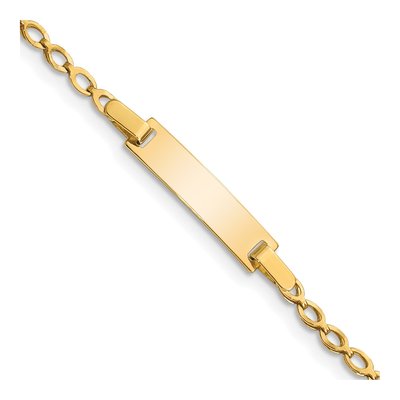 14K Yellow Gold Baby ID Bracelet