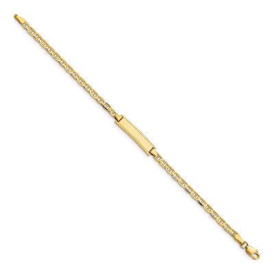 14K Yellow Gold Baby ID Bracelet – view 3